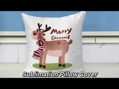 カスタムプリントロゴ 40x40CM 白いクッションカバー 昇華サテン枕カバー