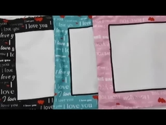 バレンタインギフト用昇華型プリントクッションブランク愛枕カバー