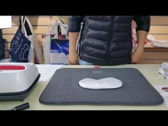 DIY パーソナライズド ダブルサイド ホワイト シルク サブライメーション アイマスク スリープマスク