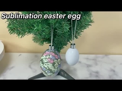 子供向けギフト カスタムイースターエッグ ホームパーティーデコレーション 昇華用ブランクPCコーティングイースターエッグ