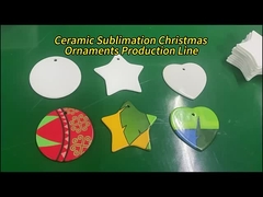 パーソナライズされたクリスマスオーナメント 異なる形状の写真 セラミック・サブリメーション・オーナメント