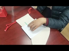 カスタム 白い白糸のサブライメーション クリスマスストッキング