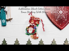 パーソナライズド クリスマス 装飾品 サブライメーション 麻布 クリスマス ストッキング ブランク