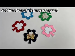 昇華クリスマスギフトアイデア クリスマスツリーペンダント カスタマイズ写真 クリスマスオーナメント