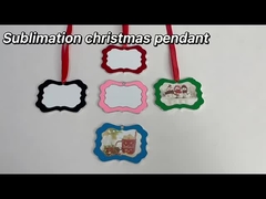 カスタム昇華ブランククリスマスオーナメント ポリゴン吊り下げクリスマスツリーオーナメント装飾