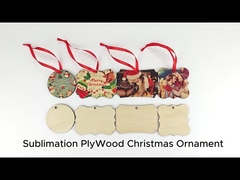 Customized Printing Sublimation Wooden Christmas Ornaments Decorations