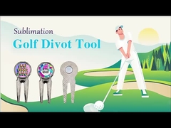 メタルサブライメーションゴルフボールマーカー カスタムゴルフディボットツール
