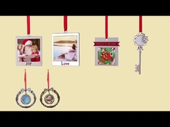 DIY メタルクリスマスデコレーションオーナメント アートクラフト 昇華型メタルクリスマスオーナメント Love Joy