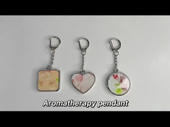 昇華チャームブレスレット カスタムレザー アロマセラピー エッセンシャルオイル ディフューザー カフブレスレット