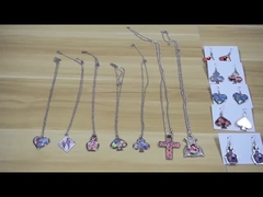 カスタムメタルネックレス ファッション ユニークなジュエリー ネックレス 熱転写用 耐久性