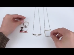 ジュエリーレーザーバックペンダントパーソナライズされた天使の羽ネックレスメモリーペンダントウィング付き