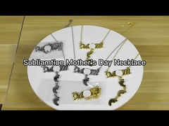 母の日プレゼント ママ ネックレス サブライメーション 足跡 ネックレス ママと赤ちゃんのための個別ネックレス