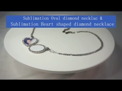 ジュエリーネックレス お土産 ギフト ハートロケットネックレス 昇華型ハート型ダイヤモンドネックレス