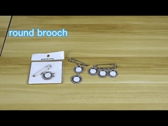 DIY写真 女性 ピンズ ブローチ 昇華 丸型ブローチ