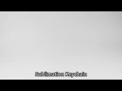 亜鉛合金メタル昇華キーホルダー、レザーバックル付き写真キーホルダー