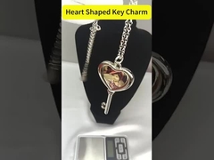 バレンタインデー プレゼント DIY 亜鉛合金 昇華写真 ハートキーキーチェーン