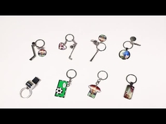 パーソナライズド 亜鉛合金 サブライメーション メタル 空白 ホッケーキーチェン 空白 父の日 ギフト キーチェン