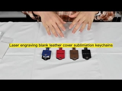 昇華レザーキーチェーンブランクス パーソナライズされた写真キーチェーン