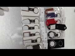 キーホルダー 記念品 ギフト 昇華 双面円回転鍵鎖