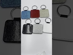 革昇華キーホルダー カラフルブランク 片面グリッターキーホルダー カスタムキータグ