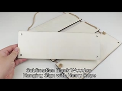 サブライメーション 空白 立方形 木製 標識 カスタム 竹 木製 空白 標識 玄関 装飾