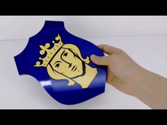 木製のシールド写真フレーム 家装飾 吊り板 吊り穴