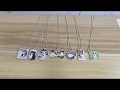 昇華カスタムロゴペットドッグタグ 亜鉛合金ブランク昇華両面ドッグタグ