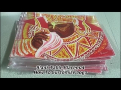 昇華型プレースマットブランク 30*40cm 両面カスタム印刷ロゴ リネン昇華テーブルマット