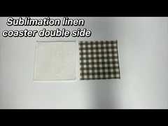 リネン昇華コースターブランク 両面 正方形 丸型 カップ マグ マット 昇華ブランクコースター