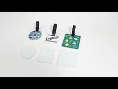 昇華型ラゲッジタグブランク カスタム印刷 両面PBTプラスチック昇華型ラゲッジタグ