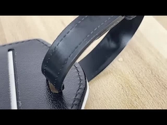 パーソナライズされたPUレザーラゲッジタグ カスタムホワイトブランク長方形熱転写タグ