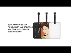 カスタムプリント レザー サブライメーション バッグ タグ ブランク カード付 サブライメーション バッグ タグ ブランク