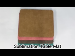 カラフル レザー 空白 サブライメーション プレイス マット カスタム 耐熱 テーブル マット サブライメーション プレイス マット
