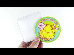 オーダーメイド コースター サブライメーション ブランク ロゴ付き レザー コースター