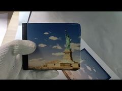 サブライメーション バッグ ブランク プー革 折りたたみ 革 双重財布