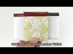 パーソナライズされたメンズ二つ折り財布 PUレザー ブランク昇華型財布