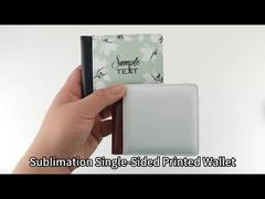 男性用 パーソナライズド 二重財布 複数のカードスロット付き PU革 サブライメーション 財布 ブランク