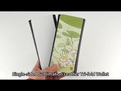 3つ折りたたみサブライメーション 財布 ブランク カスタムプリント 男性 女性 レザー ブランク サブライメーション 財布