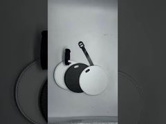 Custom Leather Luggage Tags Round Shape Sublimation Bag Tags