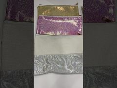 両面印刷可能パーソナライズグリッターコスメティックバッグ 昇華用ブランクグリッターメイクアップバッグポーチ