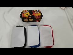 二層昇華ペンケース ブランク DIY カスタム ポリエステル昇華メイクアップバッグ 女性用