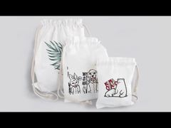 ロゴ印刷 サブライメーションキャンバスバッグ 収納 サブライメーション ドラッグストリング バッグ 防塵