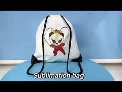 昇華型耐久性巾着バックパック ロゴ入りパーソナライズ巾着バッグ