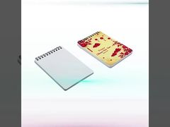 両面PETプラスチック垂直ブランク昇華コイルノートA6パーソナライズスパイラルノート