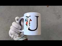 カスタム 空白 陶磁 グラフ リム カラー 11oz 頑丈なデザイン