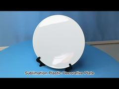 プリント可能な写真 8 インチ 10 インチ プラスチック 昇華 プレート 空白 装飾 ディナープレート