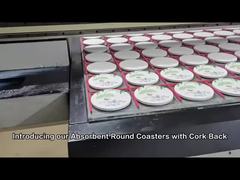 円形の表面に覆われた空白型 サブライメーションセラミックコースター