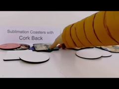 カスタムブランクMDF昇華コルクコースター 耐摩耗性ブランクコースター 印刷用