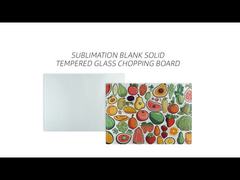 様々な形状の昇華ガラスまな板 耐熱昇華ガラスカッティングボード ブランク