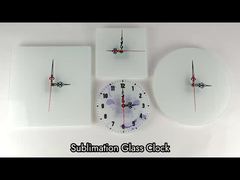 20cm 30cm Sublimatie Glazen Klok Gecoate Klok Fotolijst Blanks